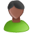 user male black green black Icon