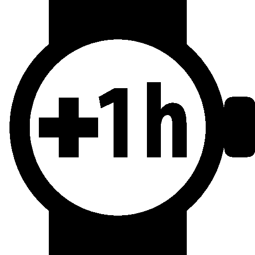 Time Plus 1hour Icon