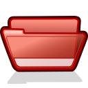 folder red open Icon