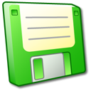 Floppy Disk Green Icon