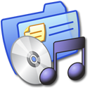 Folder Blue Music 1 Icon