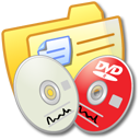 Folder Yellow DVDR & CDR Icon