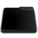niZe   Folder Blank Open Black Icon