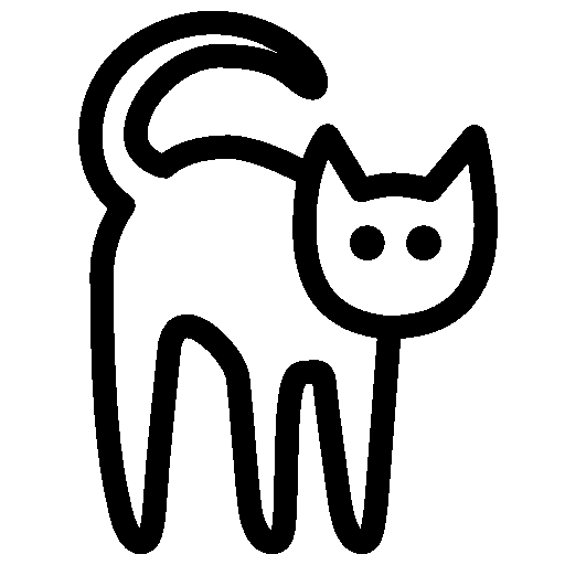 Black cat icon - Free black animal icons
