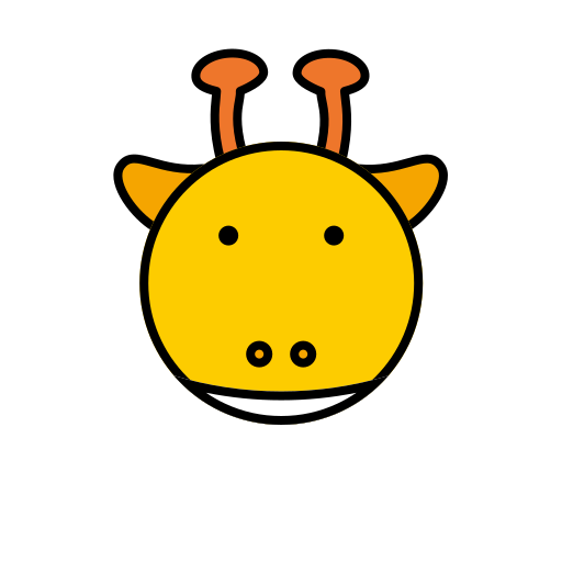 Animal icon - color - Giraffe Icon