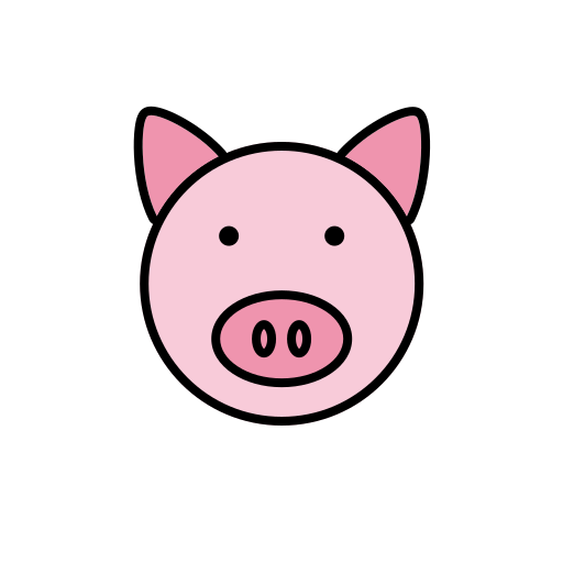 Animal icon - color - pig Icon