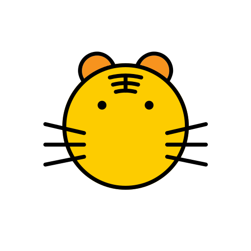 Animal icon - color - Tiger Icon
