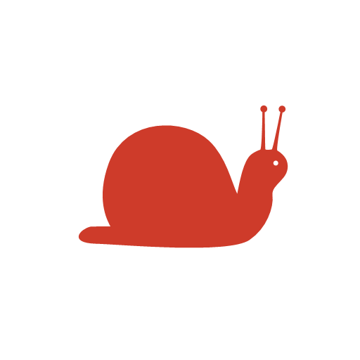 Red snail icon - Free red animal icons