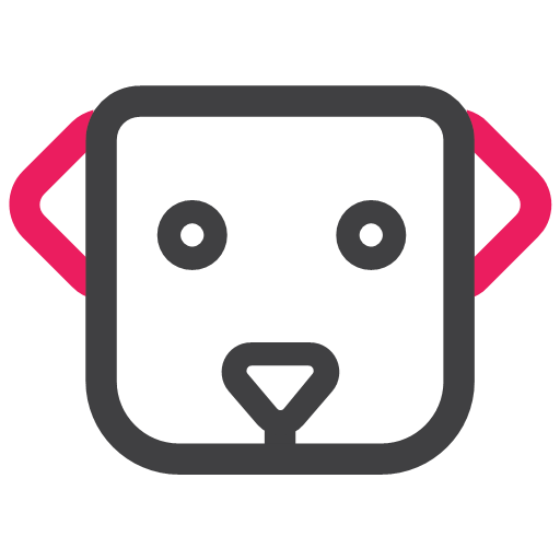 Red - pet dog Icon