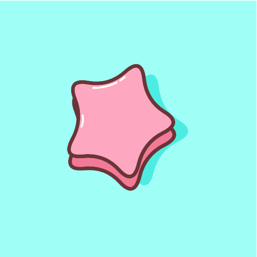 Pink star Icon