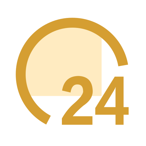24 hours hot water Icon