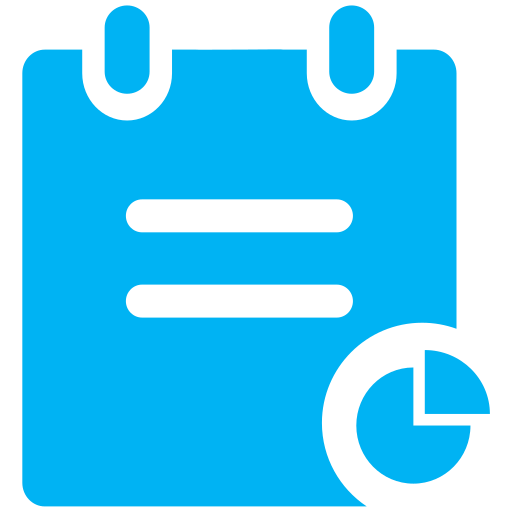 Statistical analysis of engineering transaction list Icon