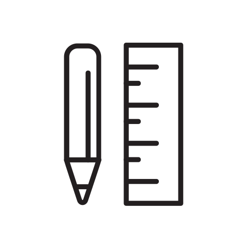 Pen and ruler _2px Icon
