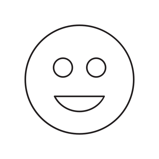 Smiling face_1px Icon