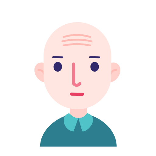 Facial bald man Icon