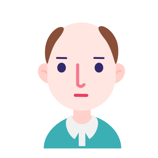 Facial baldness male Icon