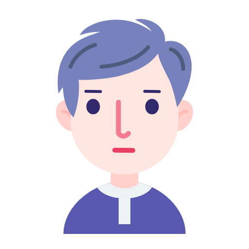 Facial boy blue Icon
