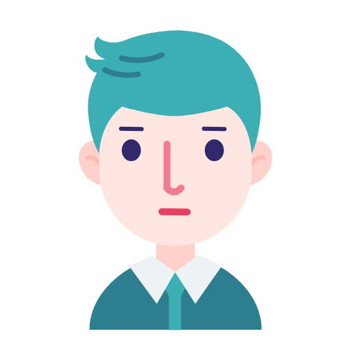 Facial boy green Icon