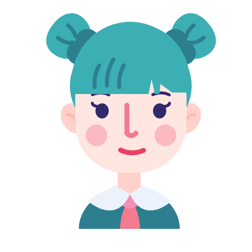 Facial little girl Icon