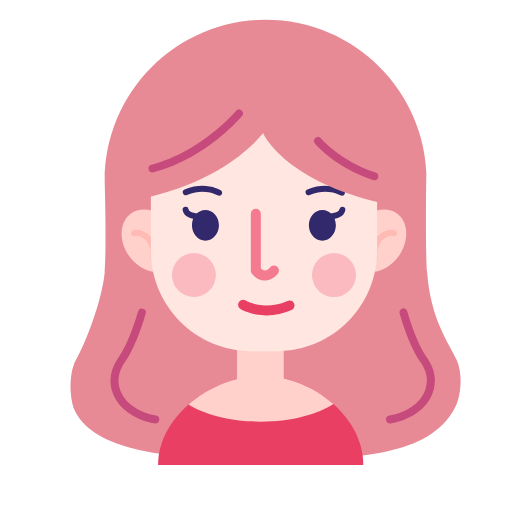 Facial long straight hair Icon