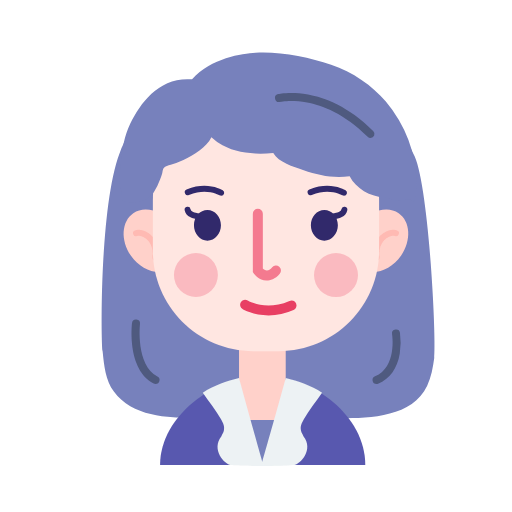 Facial medium long hair Icon