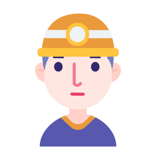 Facial miner male Icon