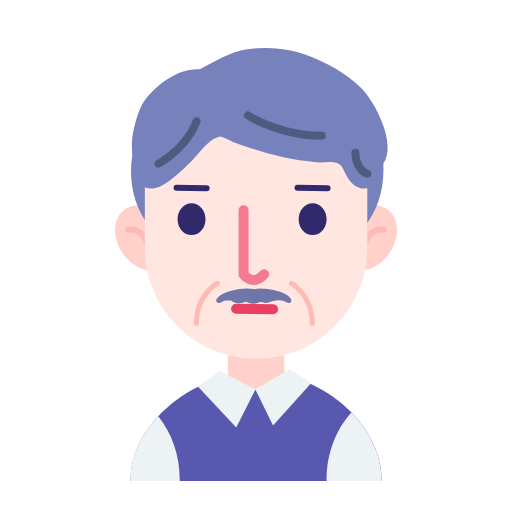 Facial old man Icon