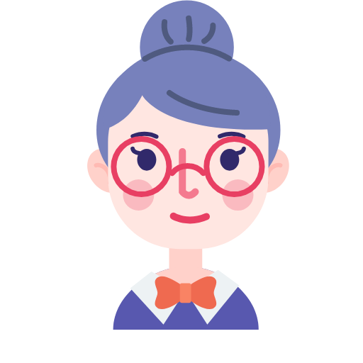 Facial red glasses Icon