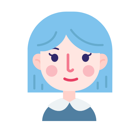 Facial short hair girl Icon