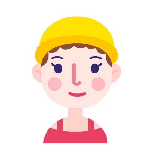 Facial small yellow hat Icon