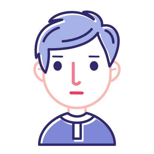 Linear boy blue Icon