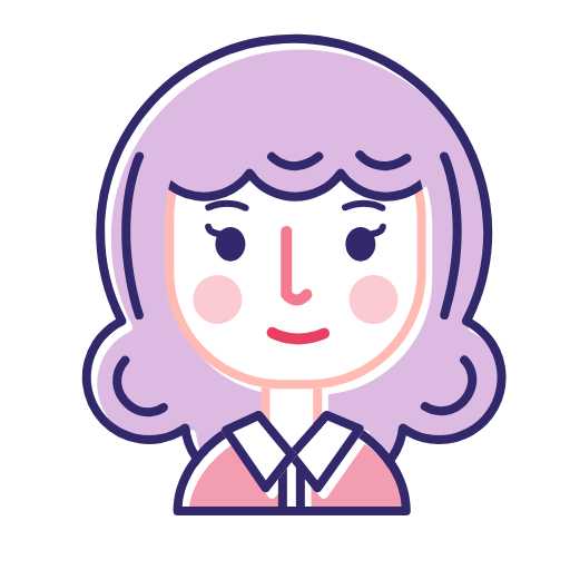Linear curly purple Icon