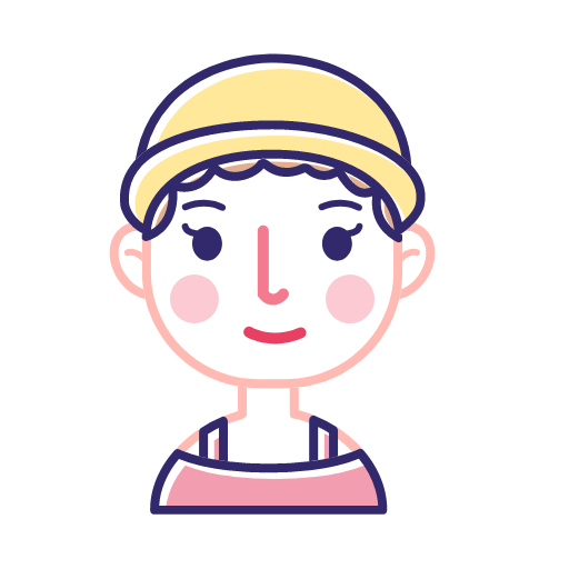 Linear little yellow hat Icon