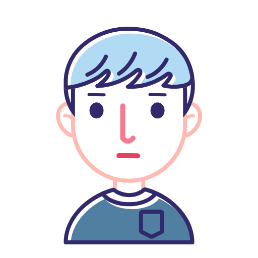 Linear men's blue Icon