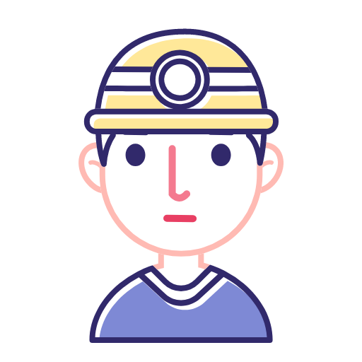 Linear miner male Icon