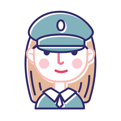 Linear police officer Icon