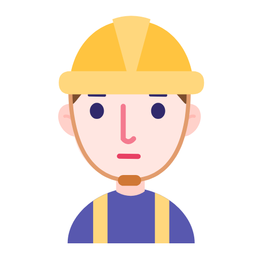 Male face worker Icon