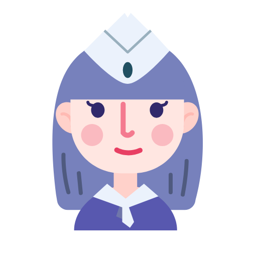 Plane flight attendant Icon