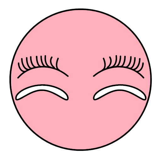 Double eyelid patch and false eyelash Icon