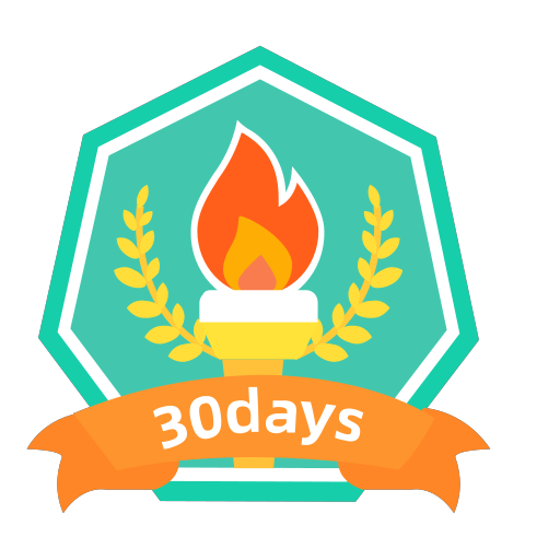 30 days of extra task achievement Icon