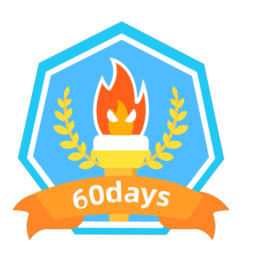60 days of extra task achievement Icon