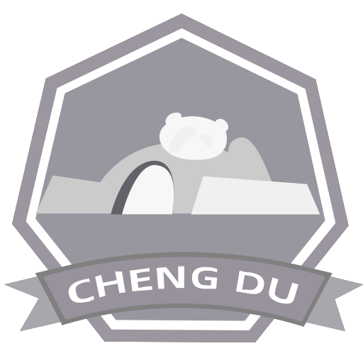 Black and white Chengdu cumulative mileage achievement Icon Icon