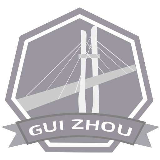 Black and white Guizhou cumulative mileage achievement Icon Icon
