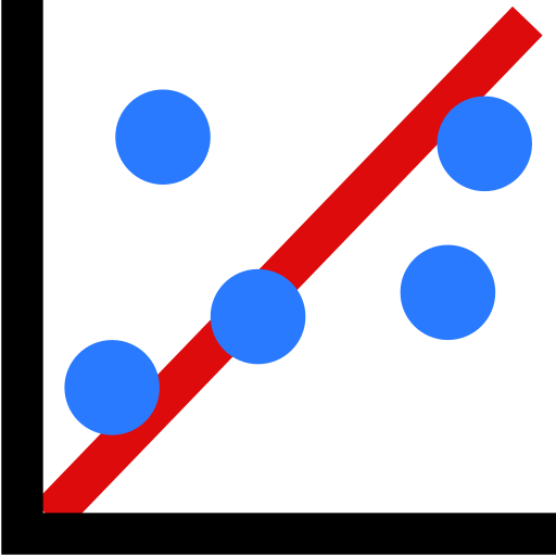 linear regression Icon