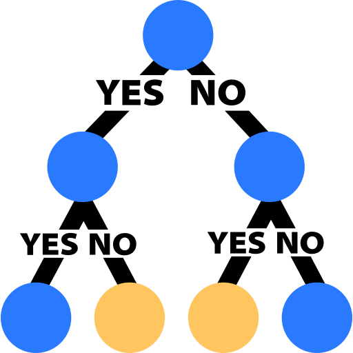 Regression decision tree Icon