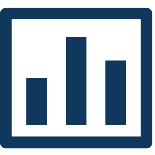 Account balance distribution statistics Icon