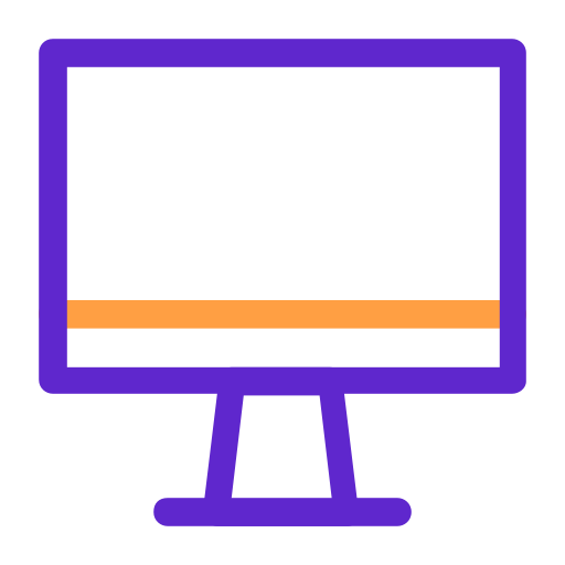 Business Icons_Blank Monitor Icon