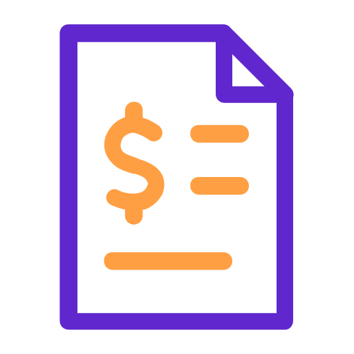 Business Icons_Dollar Document Icon