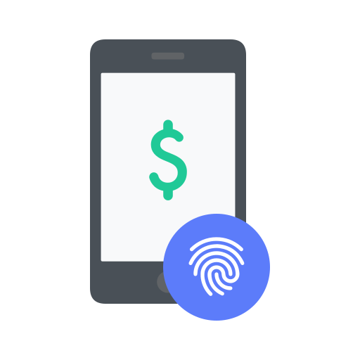 Mobile secured payment Icon
