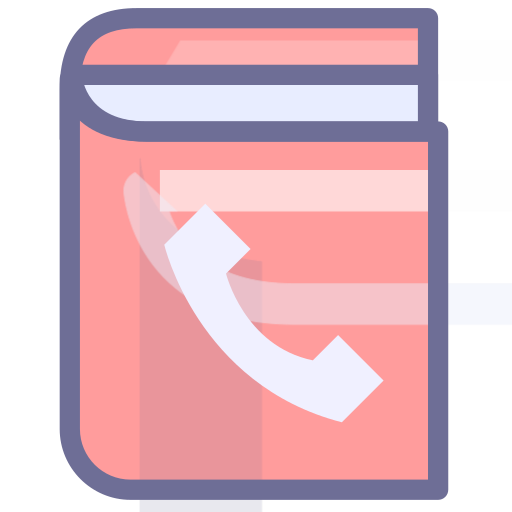 Telephone number address book Icon